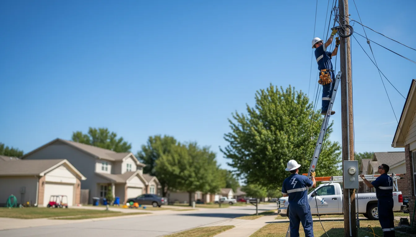 Residential electrician providing installation services in Talihina, OK